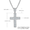 Classic luxury cross necklace S925 silver pendant Moissanite cherry stone D-grade 1